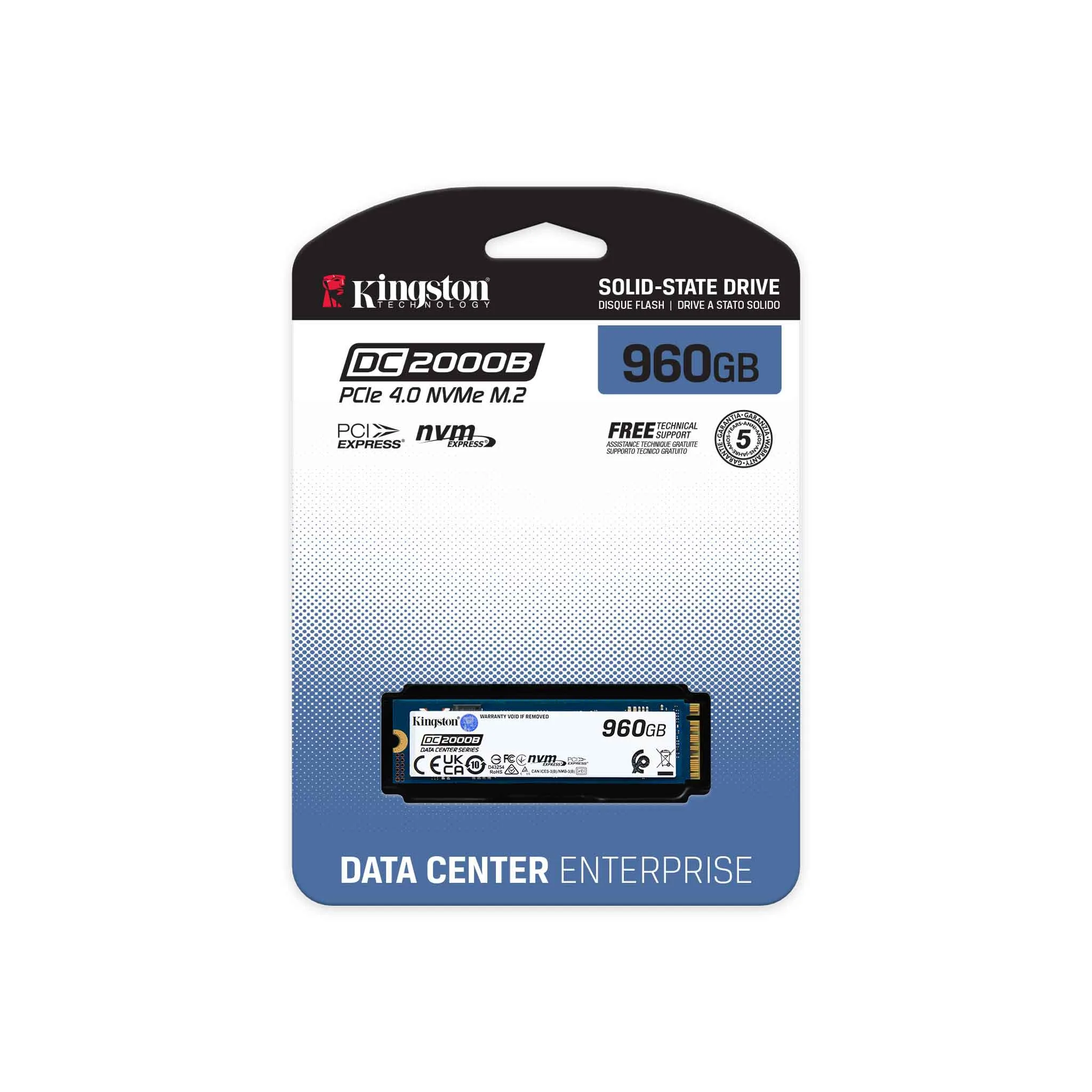 SSD M.2 NVME 960GB G4 KINGSTON DC2000B P/SERVER