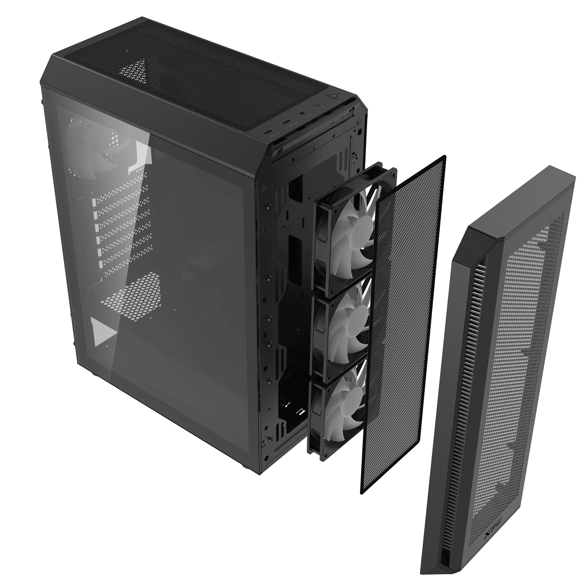 Gab Xpg Valor Air Plus Negro Fans Argbx4