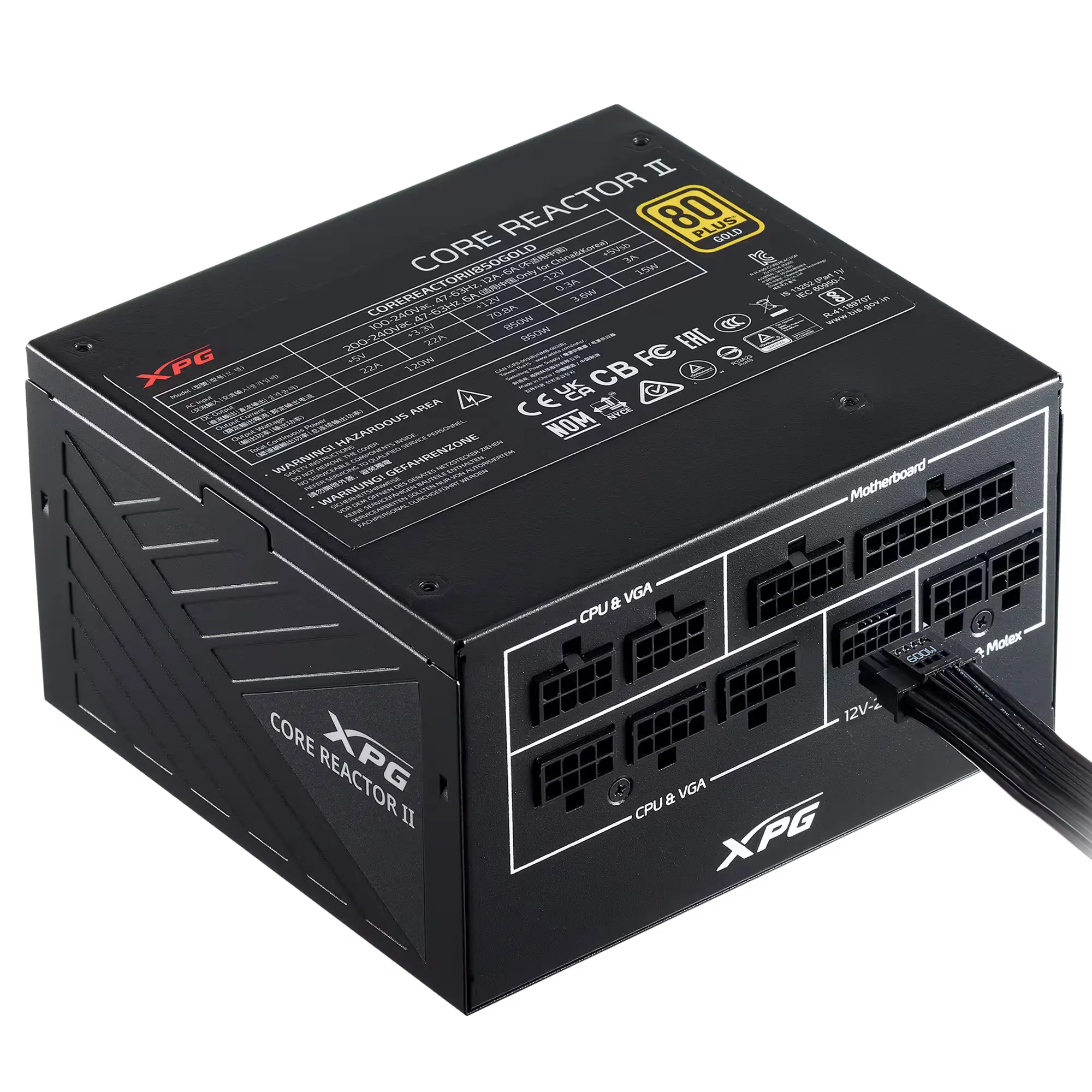 Fuente Gamer Adata 850w Xpg Core Reactor Ve Ii 80 Plus Gold
