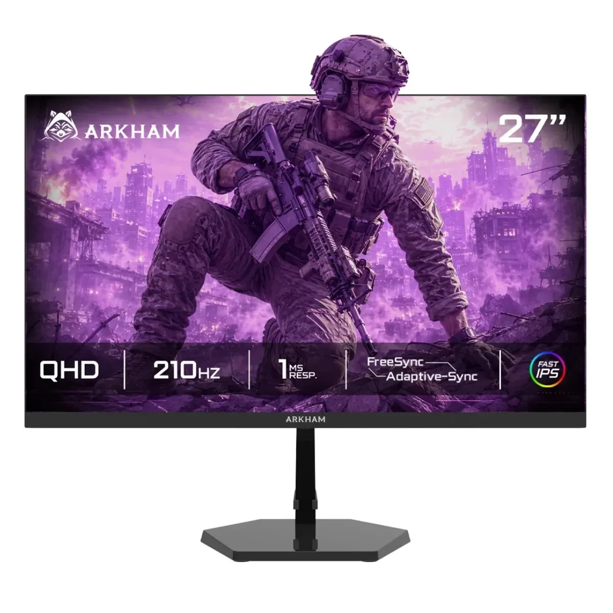 MONITOR 27 ARKHAM GAMER 210HZ IPS QHD 1MS HDMI/ DP
