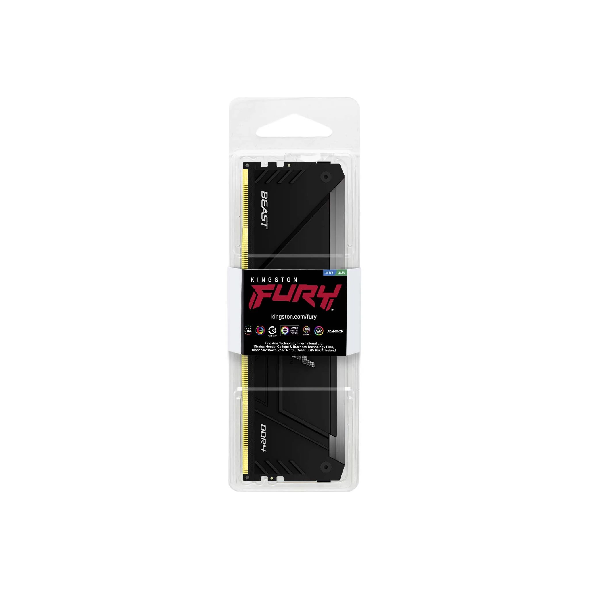 Ddr4 8gb Kingston 3200mhz Cl16 Fury Beast Rgb