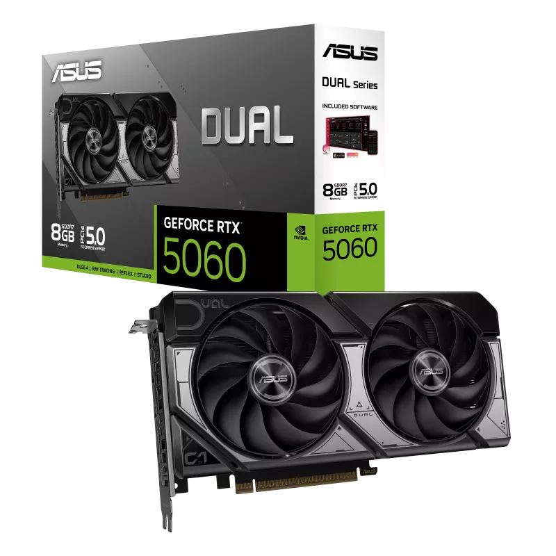 PLACA DE VIDEO ASUS RTX 5060 DUAL 8GB