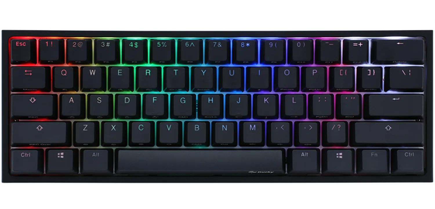 TECLADO GAMER DUCKY ONE 2 MINI RGB KAILH BOX WHITE SWICHT DOUBLE-SHOT PBT MECANICO