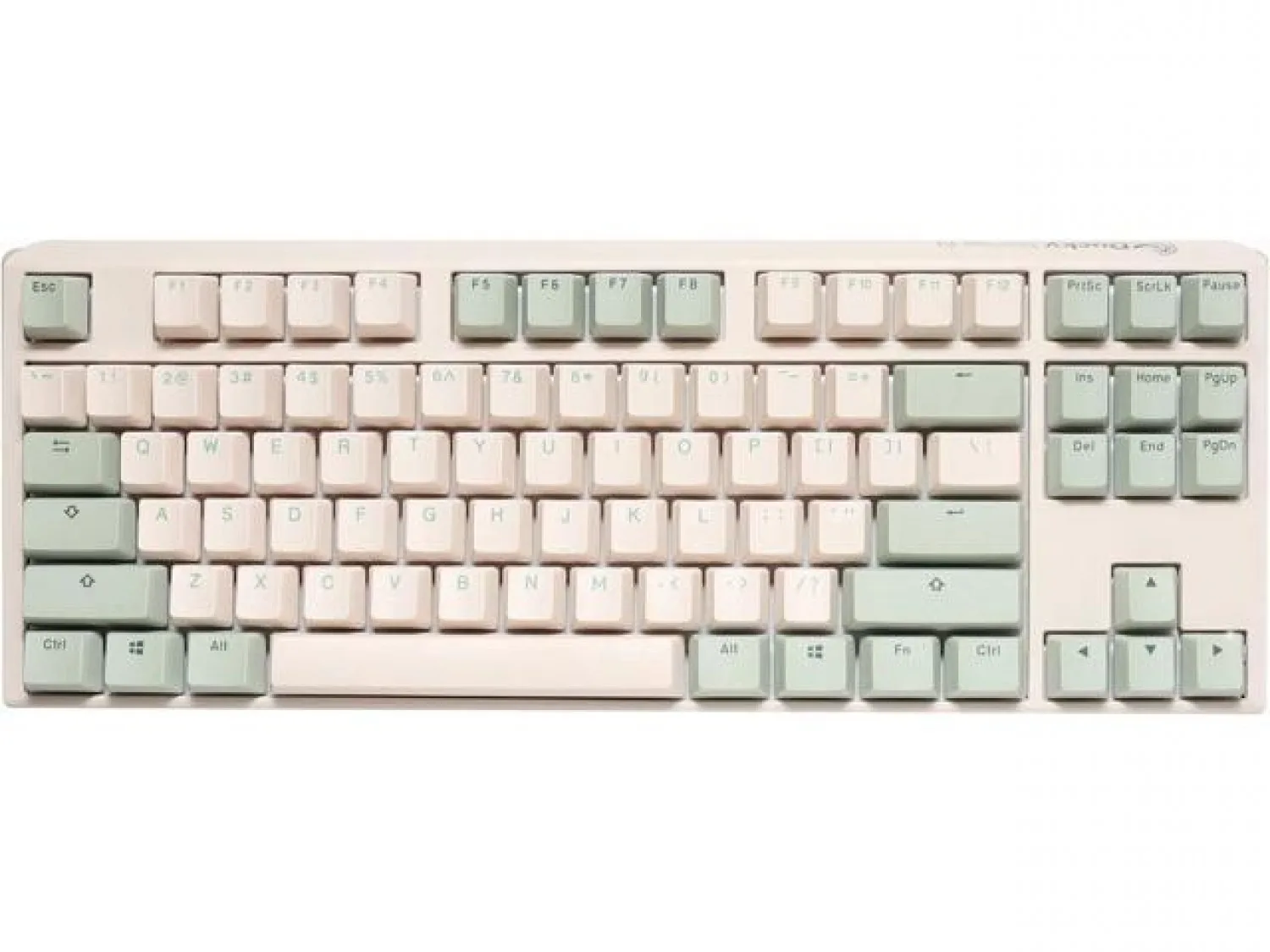 TECLADO MECANICO DUCKY ONE 3 MATCHA TKL HOTSWAP DOUBLE SHOT PBT QUACK CHERRY MX SILENT RED