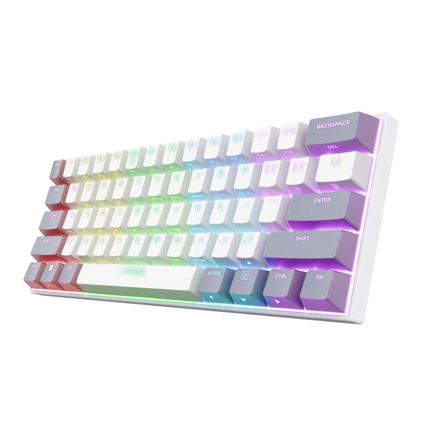 TECLADO TRUST ACIRA TRI WIRELESS ES WHITE GXT873