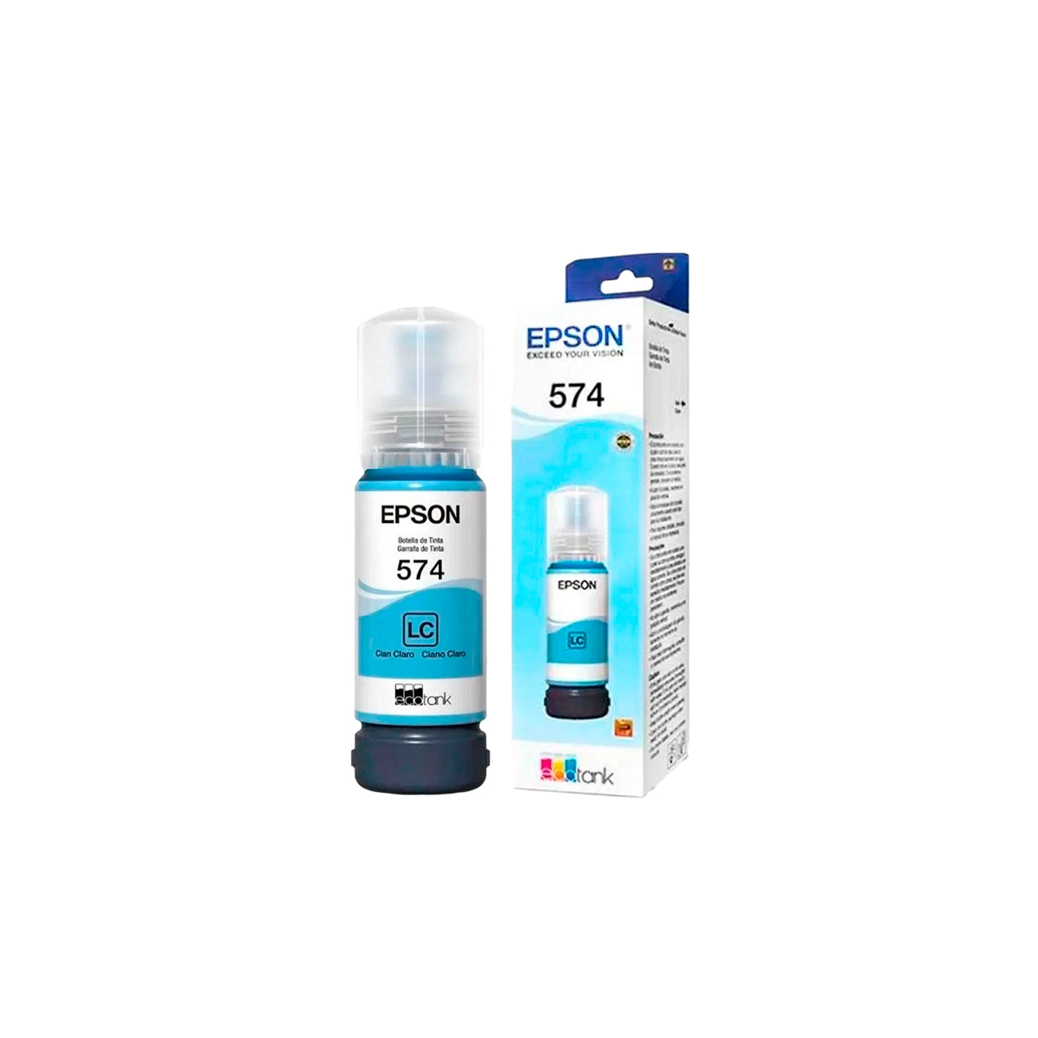 BOTELLA DE TINTA EPSON 574 CIAN CLARO