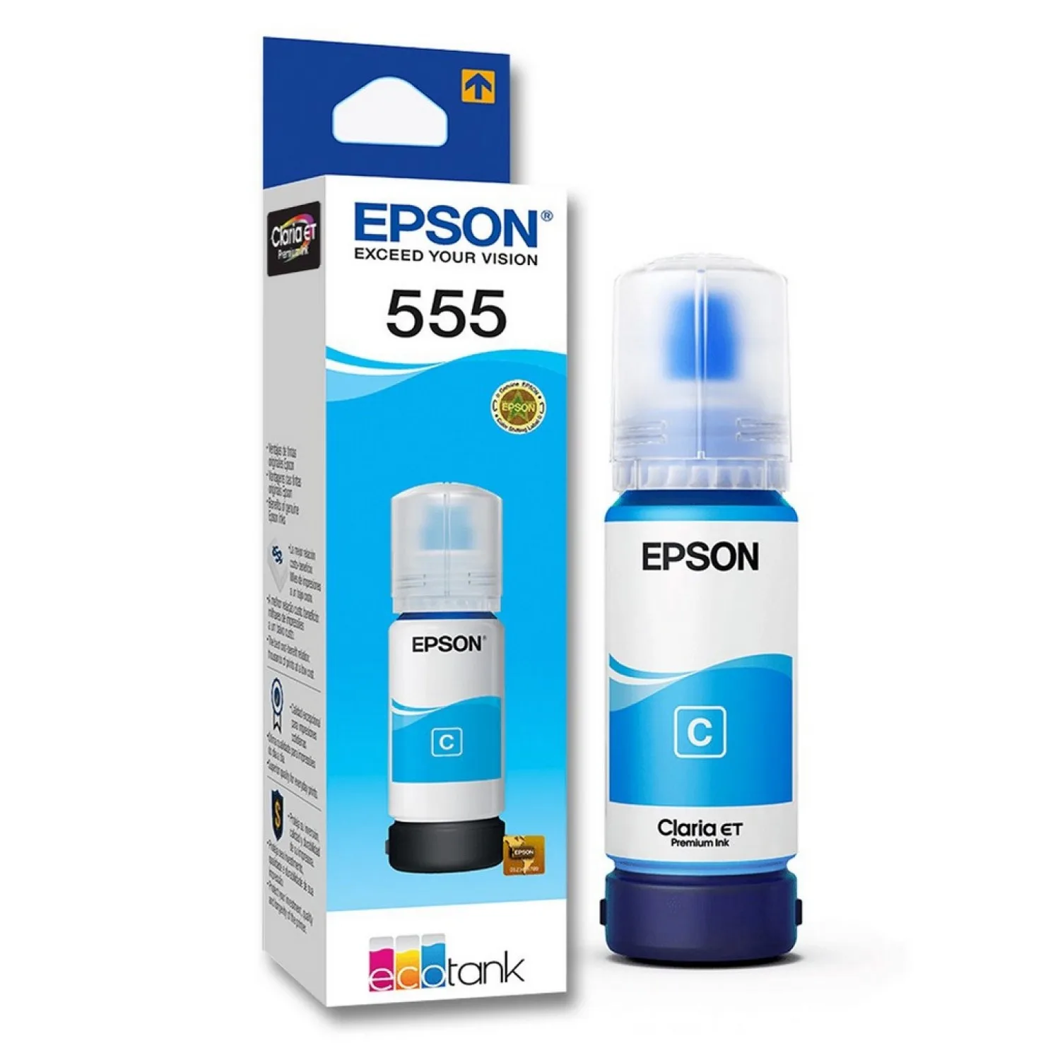 BOTELLA DE TINTA EPSON 555 CIAN