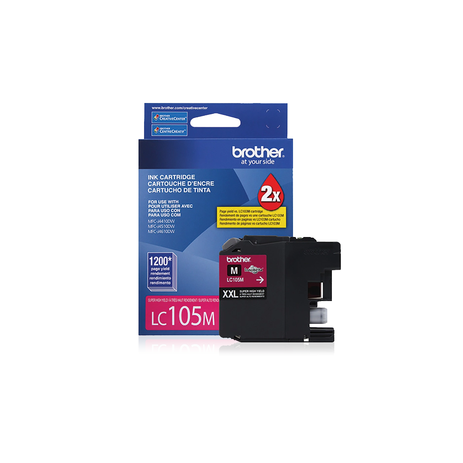 Cartucho Tinta Brother Lc105 Magenta