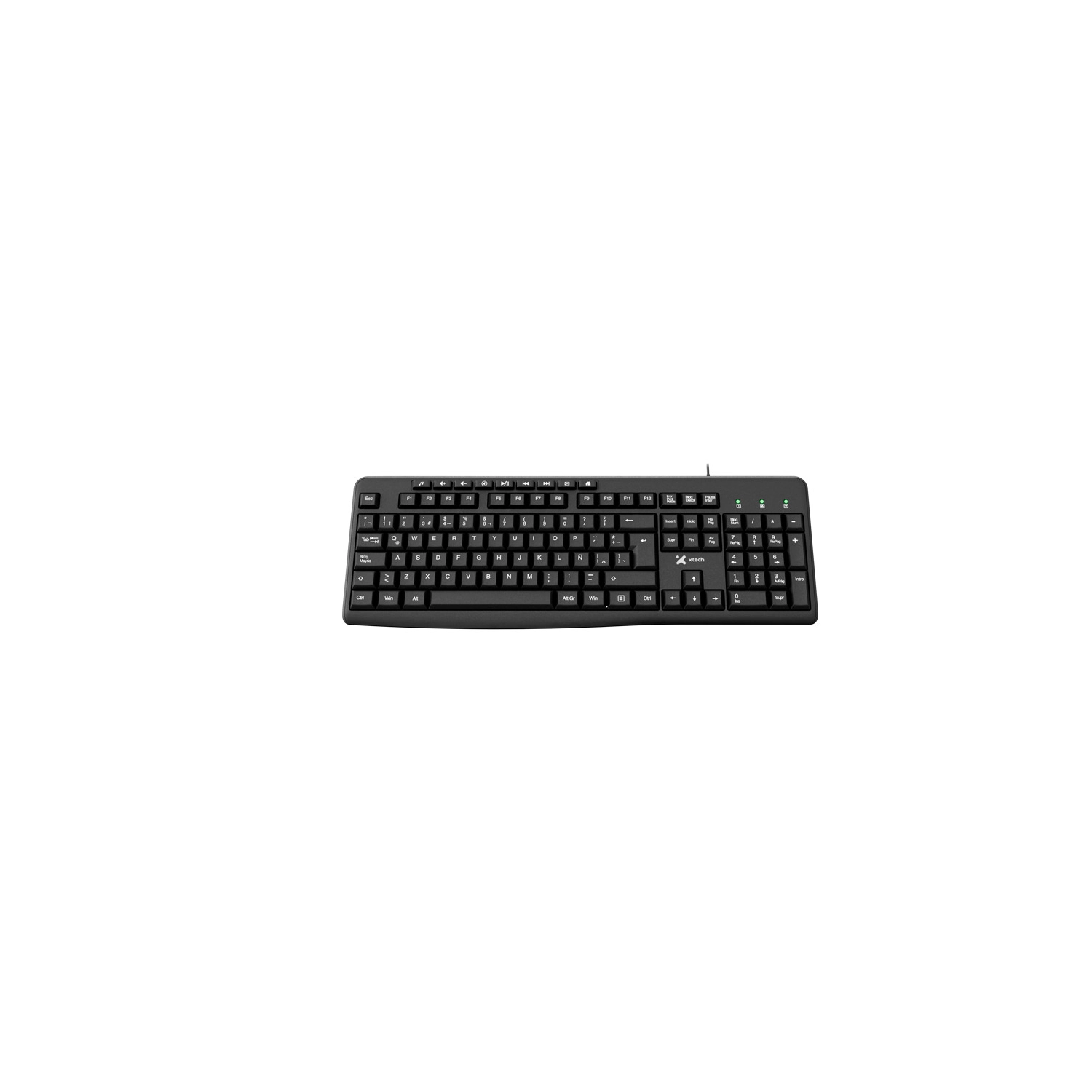 TECLADO XTECH USB MULTI ESPAÑOL NEGRO