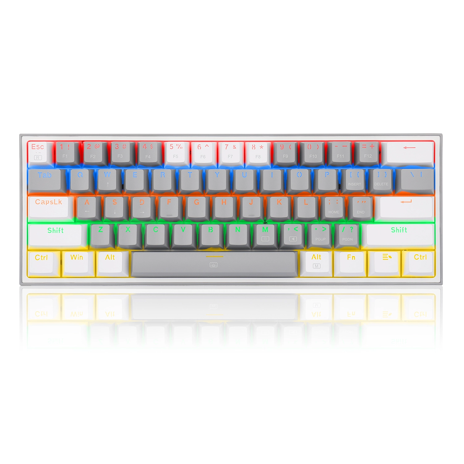 TECLADO INALÁMBRICO FIZZ PRO K616 GRIS/BLANCO