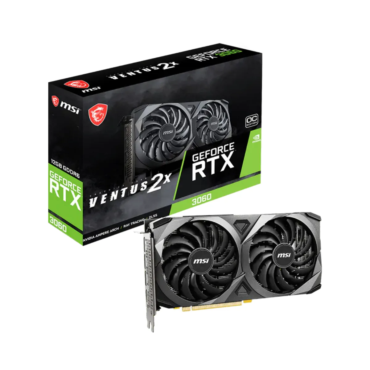 Placa De Video Msi Nvidia Geforce Rtx 3060 Ventus 2x 12g Oc V1 — foto 2