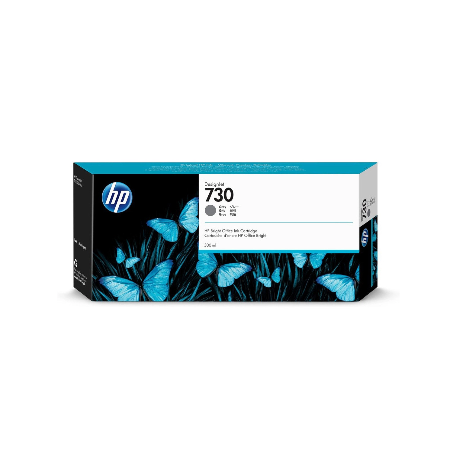 Cartucho De Tinta Plotter Hp 730 Gris Alta Capacidad