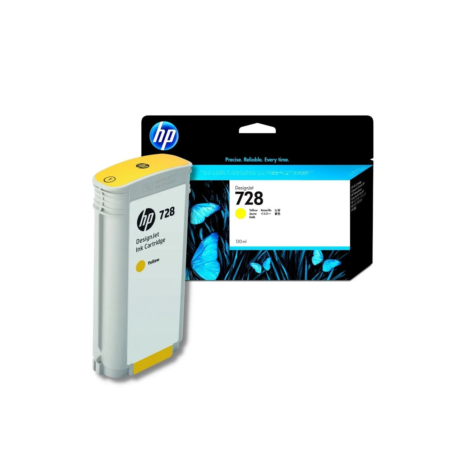 Cartucho De Tinta Plotter Hp 728 Amarilla Alta Capacidad