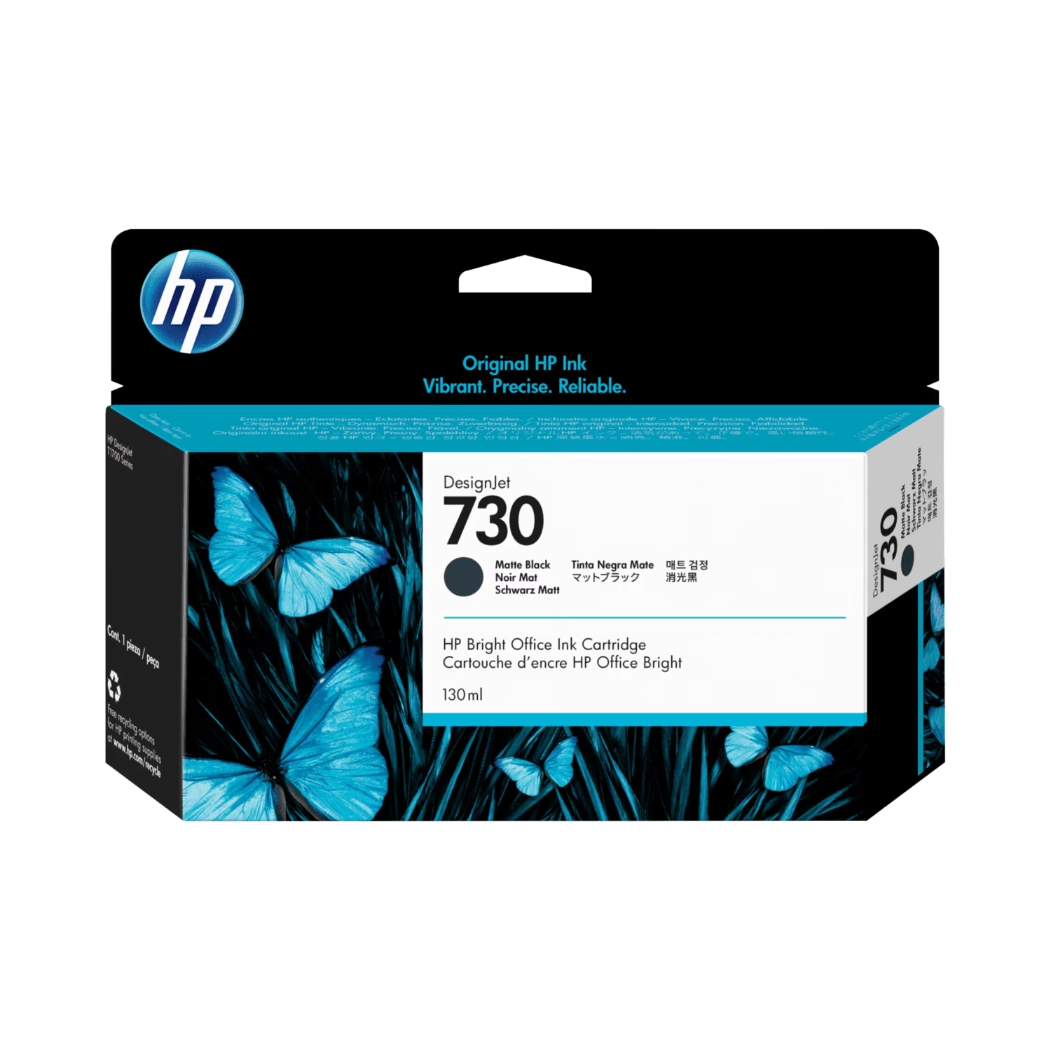 Cartucho de Tinta Plotter HP 730 Negro Mate — foto 2