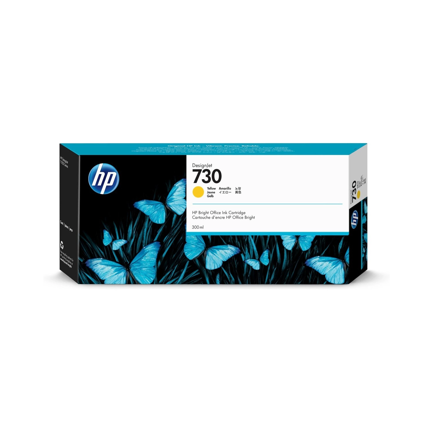 Cartucho De Tinta Plotter Hp 730 Amarilla Alta Capacidad