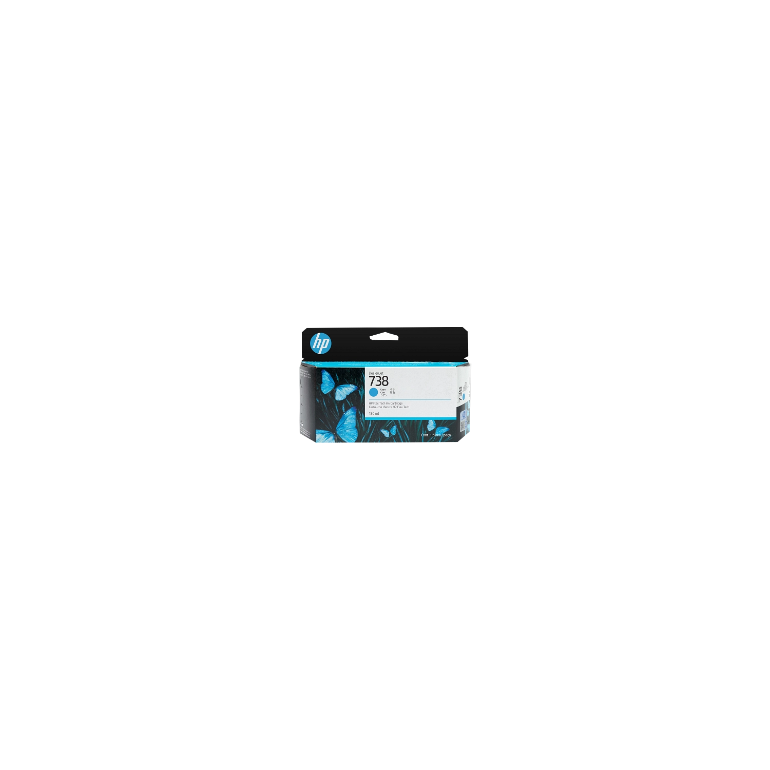 Cartucho De Tinta Plotter Hp 738 Cian