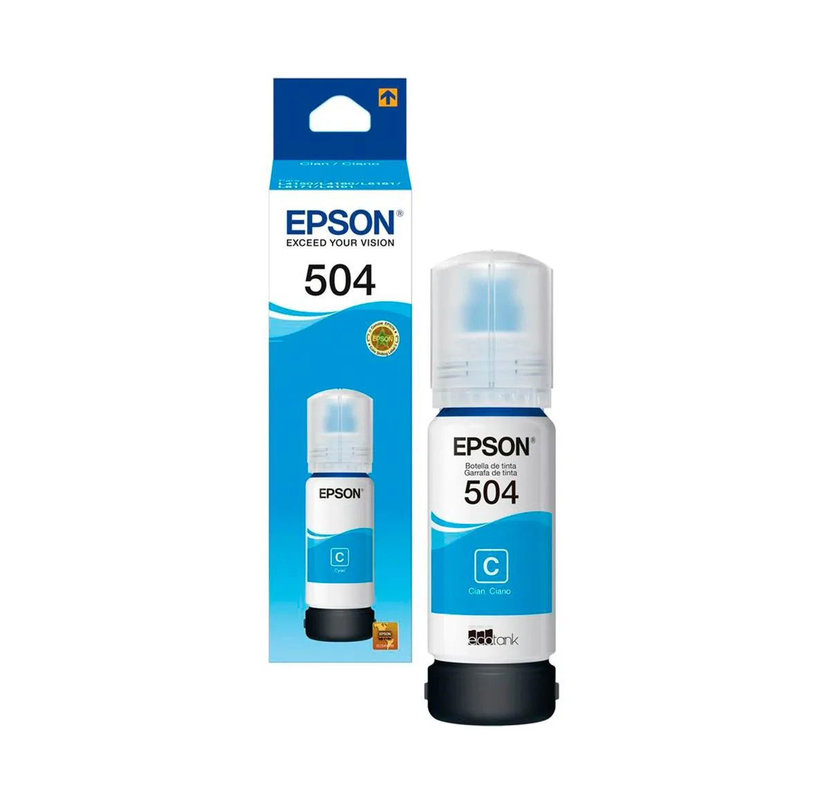 BOTELLA DE TINTA EPSON 504 CIAN