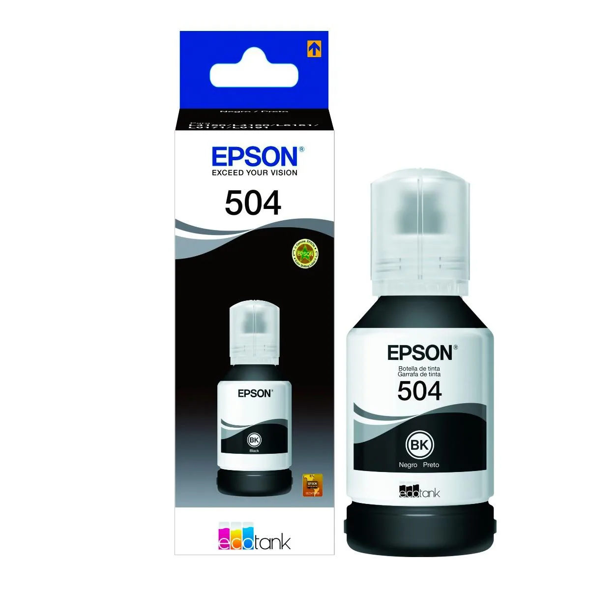BOTELLA DE TINTA EPSON 504 NEGRA