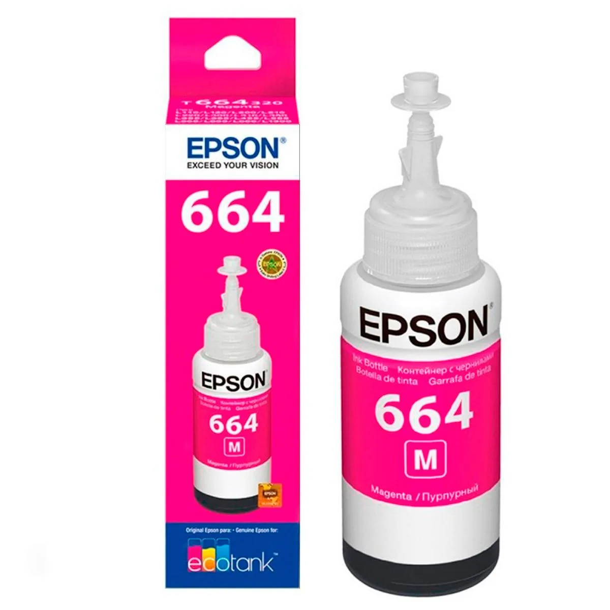 BOTELLA DE TINTA EPSON 664 MAGENTA