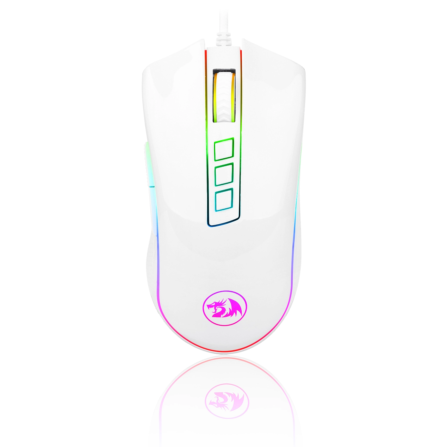 MOUSE REDRAGON COBRA M711 BLANCO