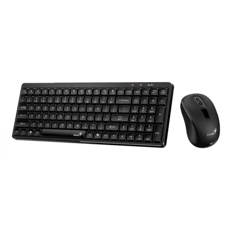 Teclado + Mouse Wireless Genius Luxemate Q8100 Black