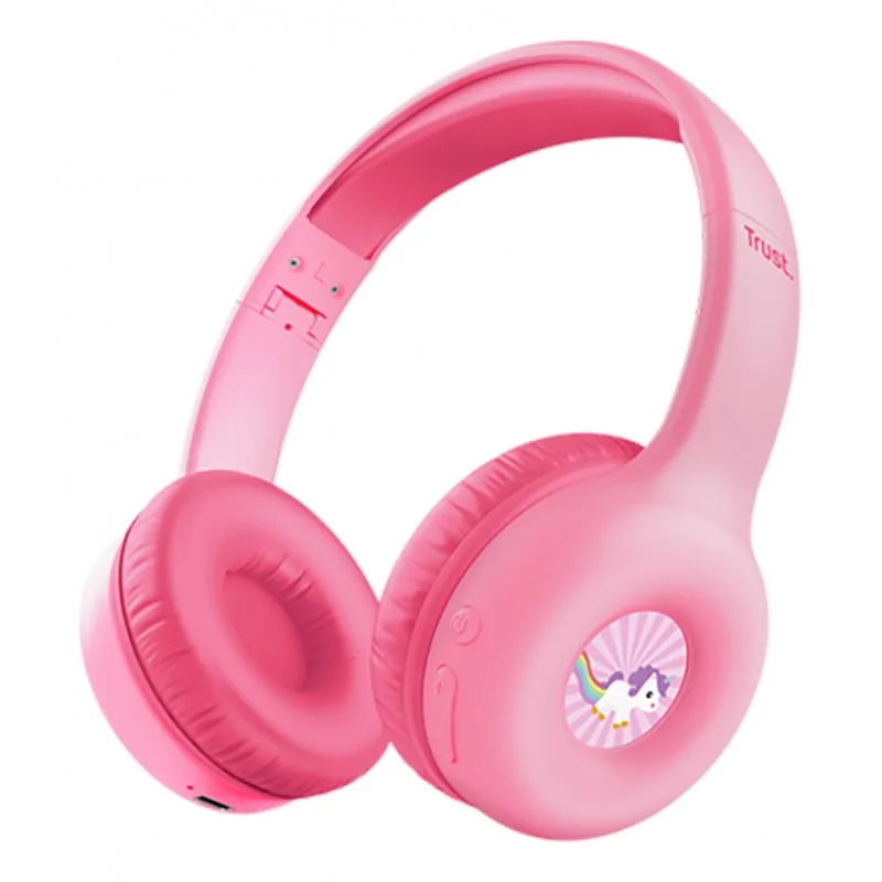 Auricular Trust Wireless Kids Pink