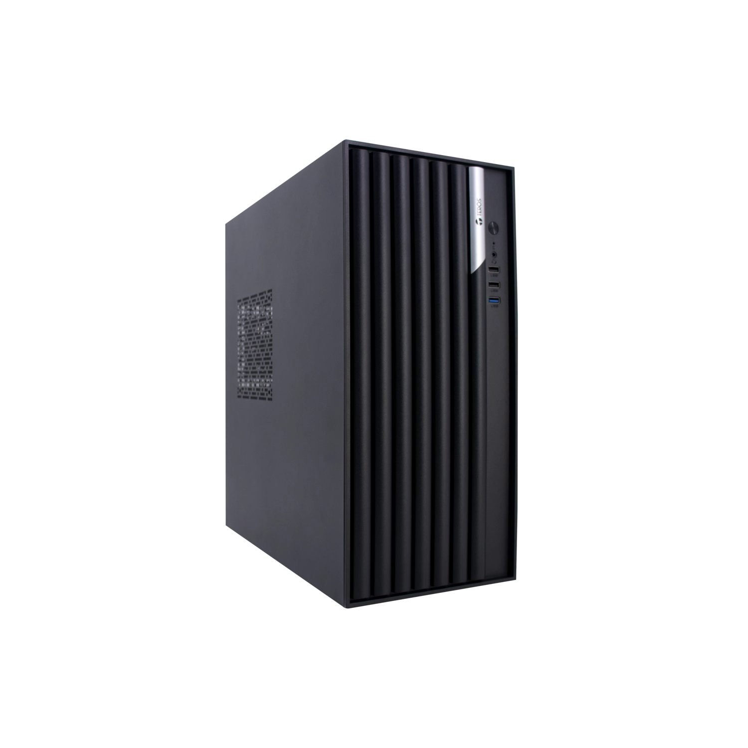 GABINETE TEROS TE-1036S MID TOWER FANS 120CM C/FUENTE 250W BLACK