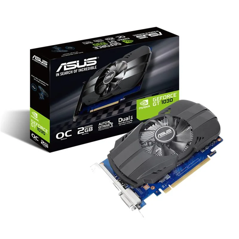 PLACA DE VIDEO ASUS PHOENIX GEFORCE GT 1030 OC EDITION 2GB GDDR5