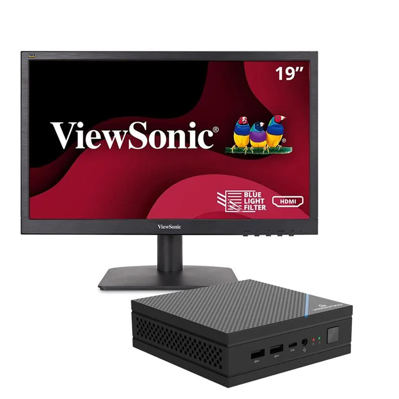 Combo MiniPC Underwood VOT 5095 + Monitor 19" ViewSonic VA1903H