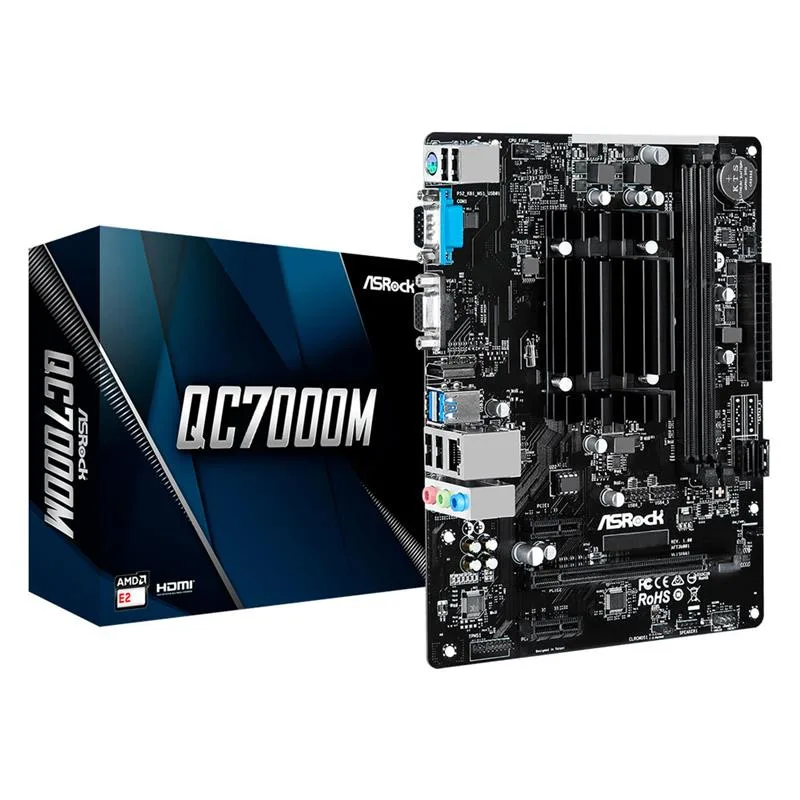 MOTHERBOARD ASROCK QC7000M AMD E2-7110 QUAD-CORE APU
