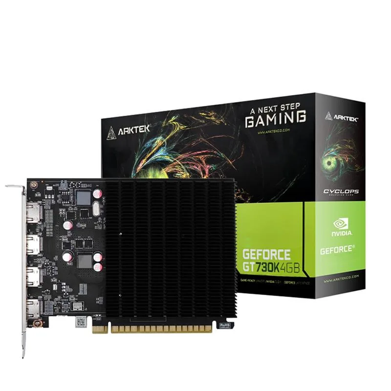 PLACA DE VIDEO ARKTEK GEFORCE GT730K 4GB DDR3 HDMI X 4