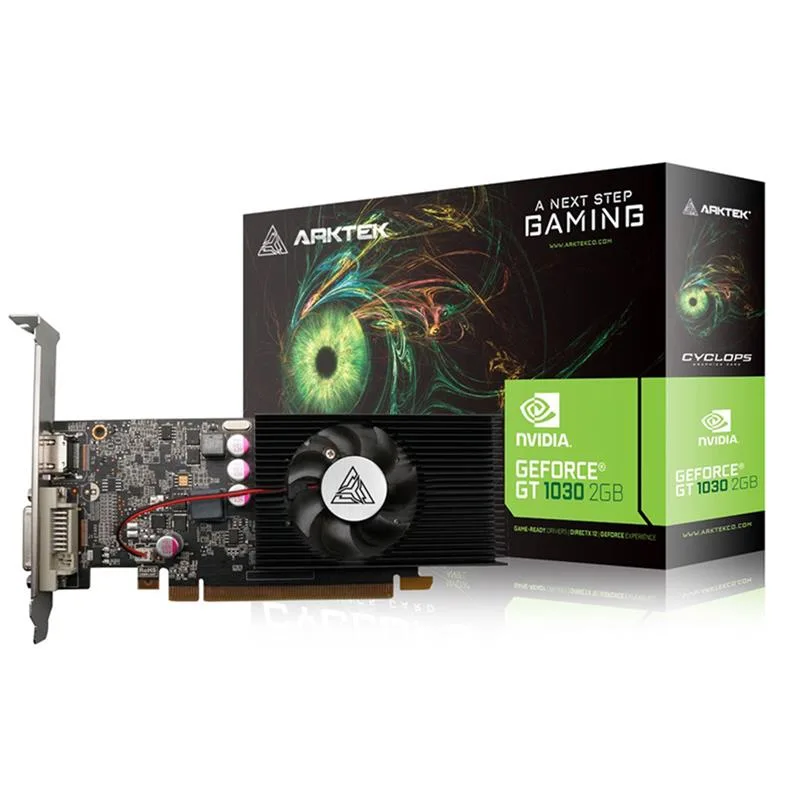 PLACA DE VIDEO ARKTEK GEFORCE GT1030 2GB DDR5 64BIT LOW PROFILE