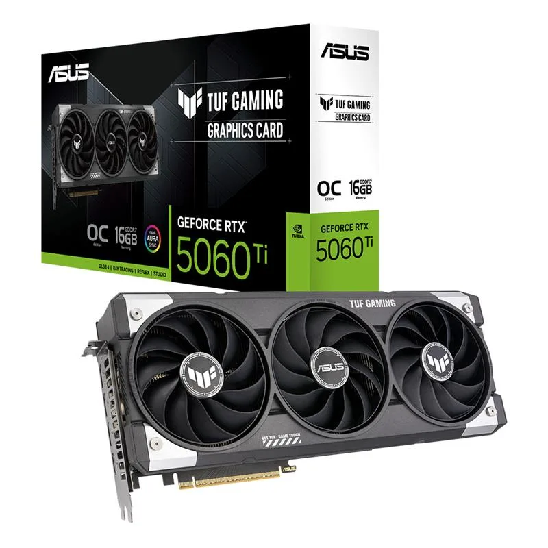 PLACA DE VIDEO ASUS TUF GAMING GEFORCE RTX 5060 TI 16GB GDDR7 OC EDITION