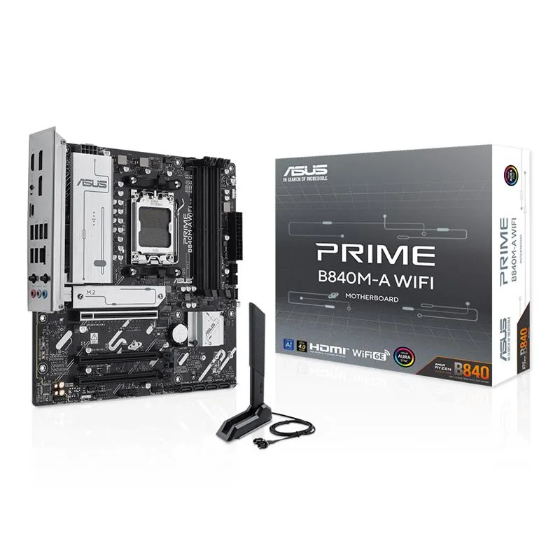 MOTHERBOARD ASUS PRIME B840M-A WIFI AM5 DDR5