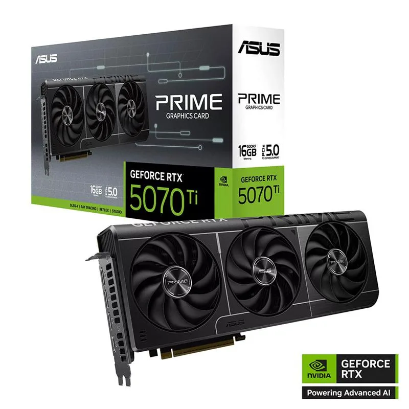 PLACA DE VIDEO ASUS PRIME GEFORCE RTX 5070 TI 16GB GDDR7