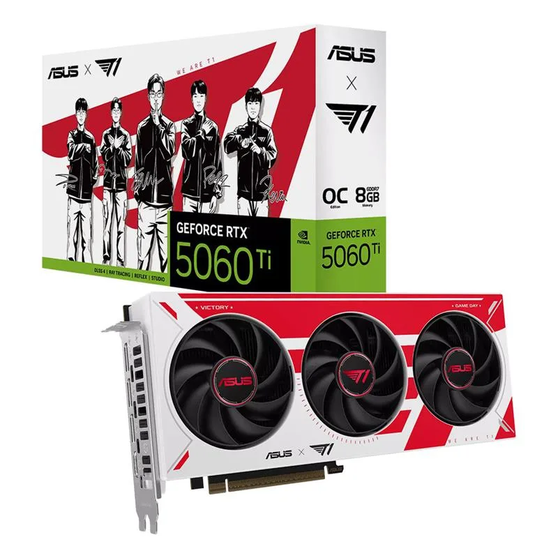 PLACA DE VIDEO ASUS T1 GEFORCE RTX 5060 TI 8GB GDDR7 OC EDITION