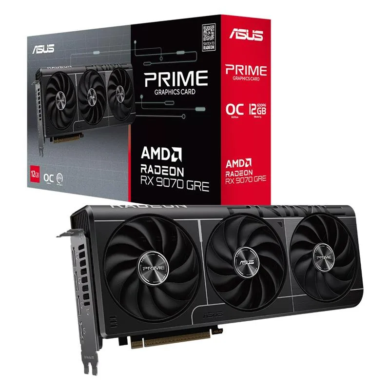 PLACA DE VIDEO ASUS PRIME RADEON RX 9070 GRE OC EDITION 12GB GDDR6