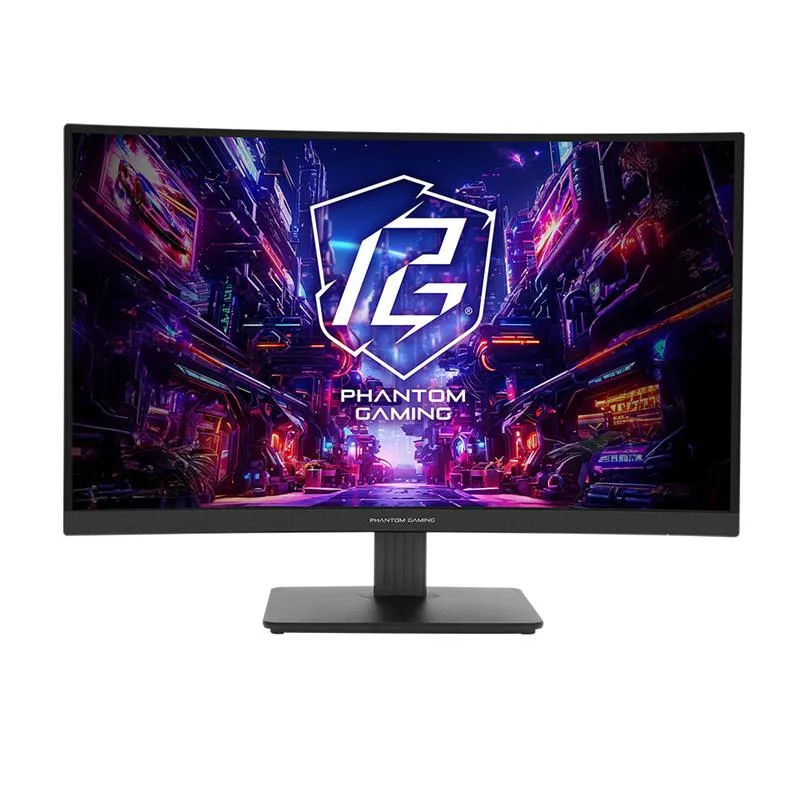 Monitor Gamer Curvo 27" ASRock Phantom Gaming PG27QRT1B QHD 180Hz Wi-Fi