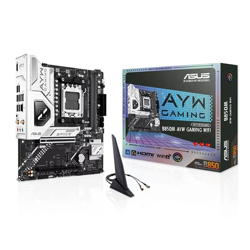 MOTHERBOARD ASUS B850M AYW GAMING WIFI AM5 DDR5