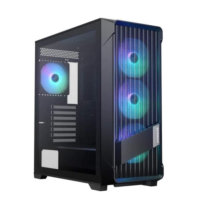 Gabinete Gamer Raidmax Meshian X603 Lite Black Argb Control Hub E-atx — foto 12
