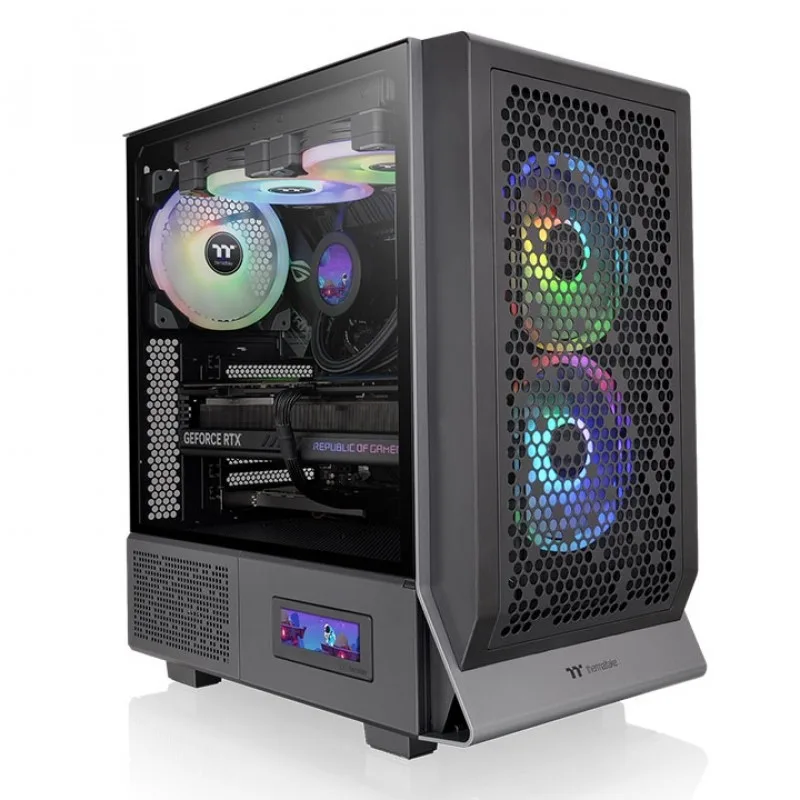 Gabinete Thermaltake Ceres 300 Xl Tg Argb Black Tempered Glass — foto 5