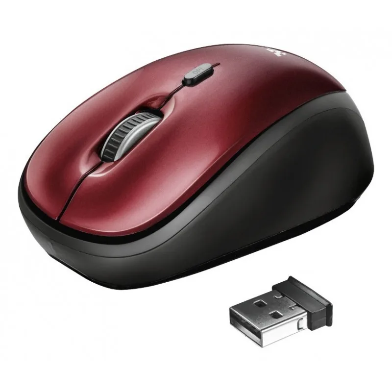 MOUSE TRUST YVI WIRELESS ECO RED — foto 2