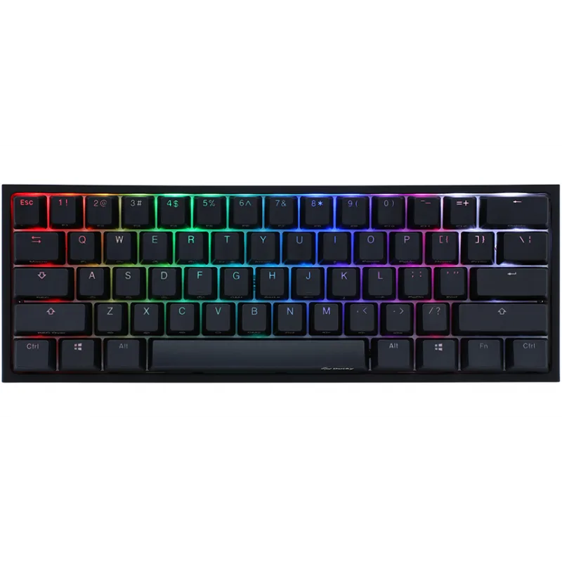 TECLADO GAMER DUCKY ONE 2 MINI RGB KAILH BOX RED SWICHT DOUBLE-SHOT PBT MECANICO