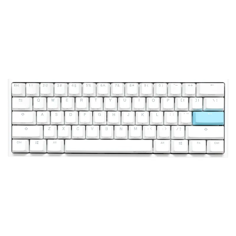 TECLADO GAMER DUCKY ONE 2 MINI RGB WHITE RGB KAILH BOX SILENT RED SWICHT DOUBLE-SHOT PBT MECANICO