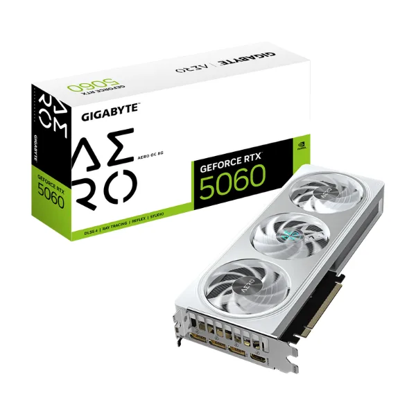 PLACA DE VIDEO GIGABYTE NVIDIA GEFORCE RTX 5060 AERO OC 8G