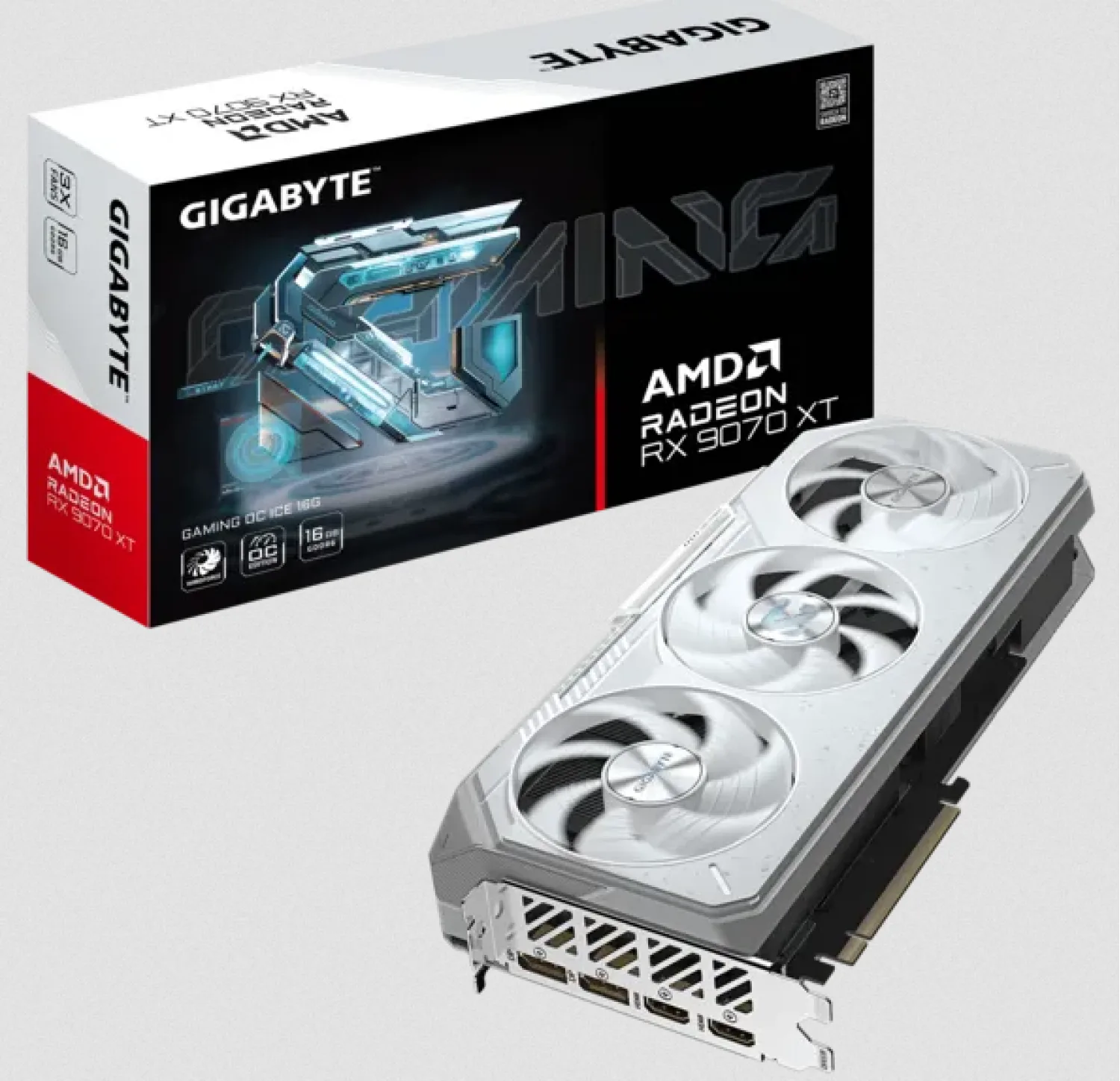 PLACA DE VIDEO GIGABYTE RADEON RX 9070XT GAMING OC ICE 16GB