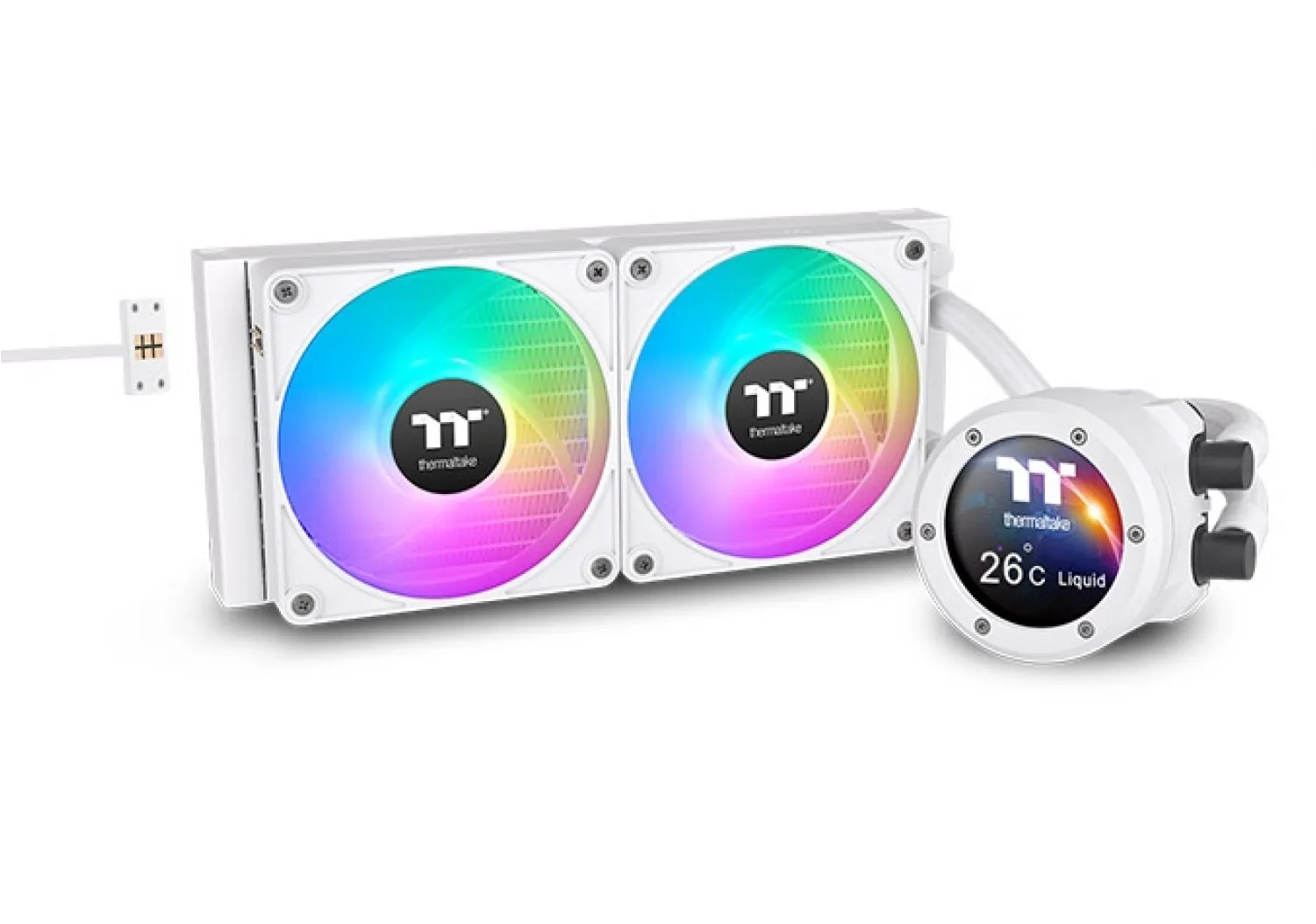 WATER COOLER THERMALTAKE TH240 V2 ULTRA EX ARGB SYNC WATER BLOCK SNOW EDITION
