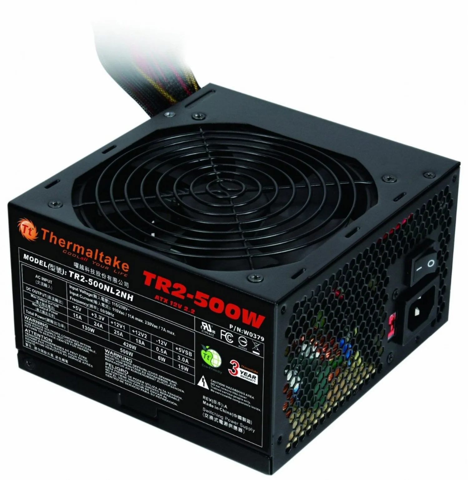 Fuente Gamer Thermaltake Tr2 500w — foto 3