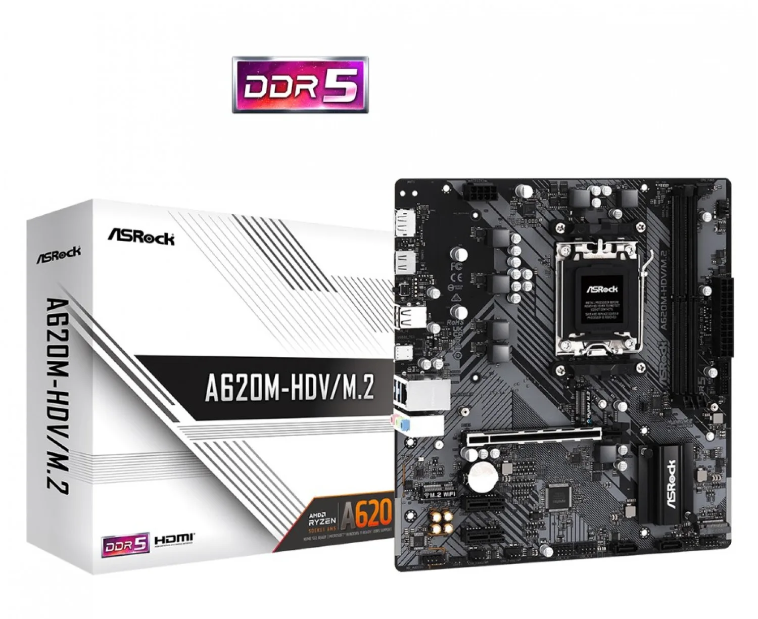 MOTHER ASROCK (AM5) A620M-HDV/M.2