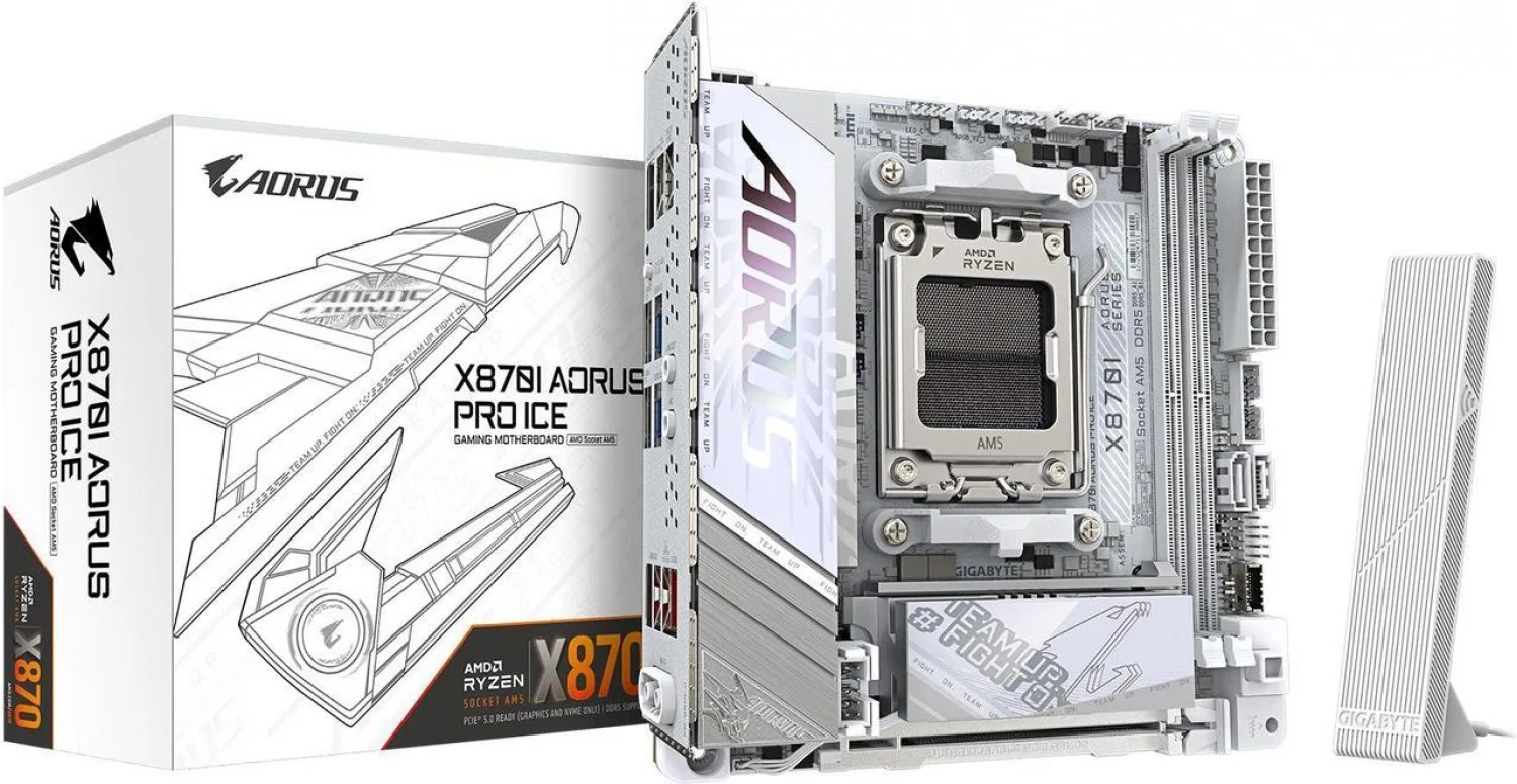MOTHER GIGABYTE (AM5) X870I AORUS PRO ICE